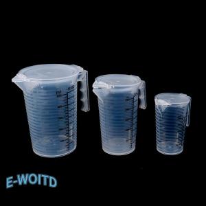 100 250 500ML Measuring Cups Jug Clear Baking Kitchen Flour Water with cover Sc