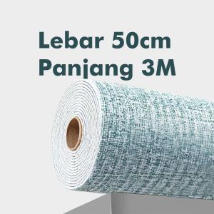 50CM300CM Wallpaper foam Linen Roll Wallpaper Dinding form Dekorasi Kamar Kelas atas