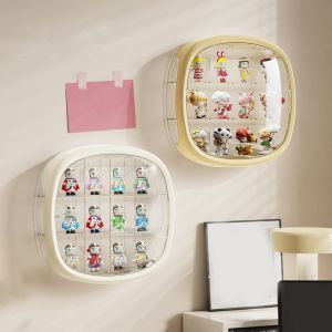 OOC Plastic Action Figure Storage Box Wall Mounted Transparent Doll Acrylic Display Stand Multi-Purpose Dustproof Figure Display Case for Home