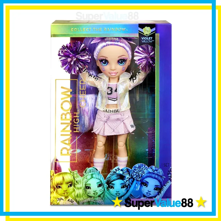 Rainbow High Original Fashion Doll 6-Pack , Violet, Ruby, Sunny, Skyler,  Poppy and Jade, 11-inch Poseable Fashion Doll, Includes 6 Outfits, 6 Pairs  of Shoes and accessories. Great Gift and Toy for