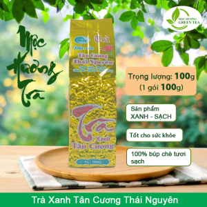Trà Tân Cương Thái Nguyên Loại Hút Chân Không 100g Gói Vàng Chữ Đỏ Trà Xanh Mộc Hương Trà Loại Thư Pháp Tân Cương Thái Nguyên 100g