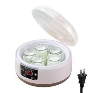 Nồi thép không gỉ bên trong máy làm sữa chua điện 5 lọ thiết bị lên men kiểm soát nhiệt độ đồng hồ hẹn giờ có thể lập trình