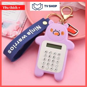 [ FREE SHIP ] Móc khóa máy tính mini cute Chống nước nhẹ - Máy Tính Mini Gấu Bỏ Túi Dễ Thương