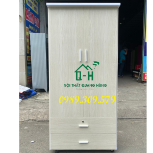 TỦ NHỰA ĐÀI LOAN 2 CÁNH 2 HỘC KÉO CAO CẤP GIAO NHANH HCM
