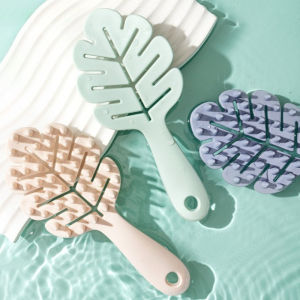 1Pc Leaf Shampoo Brush Scalp Massage Brush Head Washing Comb Two-sided Hair Massager Bath Brushes Body Scrubber Hair Accessories
