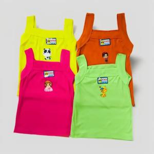 12 pcs Singlet Bordir Anak Perempuan Kaos Dalam Anak Murah Kaos Dalam Anak Perempuan / Cewek