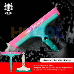 Gạt cao su mềm vệ sinh kính QILI 21cm chính hãng dán Film cách nhiệt ô tô Nhà kính Hitool  GQL 186