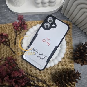 Soft Case Fusion Armor Shockproof Black Back Slim Transparant Beetle Kompatibel Iphone 16 Iphone 16 Plus Iphone 16 Pro Iphone 16 Pro Max