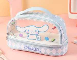 Kotak Pensil Transparan Terbaru / Tas Pensil Kartun Yang Lucu / Pencil Case Kapasitas Besar / Tempat Pensil Anak K010