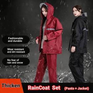 Thickened Rain Coat Kapote for Motorcycle Cycling Poncho Raincoat Men Women with Reflector Rainsuit