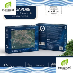 Singapore Satellite Jigsaw Puzzle 500 Pieces  Premium Souvenir Gift  Travel Gift  Family Puzzle