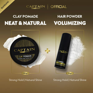 Bundling - Captain Hairstyling Clay Pomade + Hair Powder