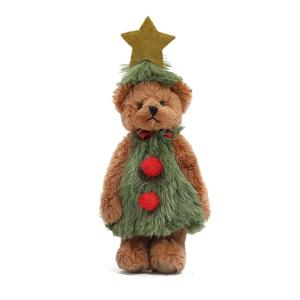 Exquisite Craftsmanship Christmas Bear Toy Perfect Gift for Children Christmas Enthusiasts and Home Decorations