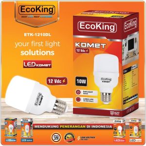 Ricstore Lampu bohlam led DC aki 12v ecoking komet 15W 1300lm E27 putih terang hemat energi