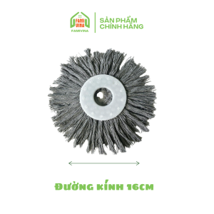 Bông lau nhà Tròn 360 Sợi Chỉ Cotton Cao Cấp thay thế  sợi bông chỉ lau sạch bụi bẩn thấm hút tốt