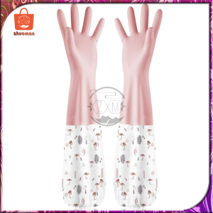 ถุงมือยาง ถุงมือล้างจาน ถุงมือทำความสะอาดอเนกประสงค์ ป้องกันการลื่นไถล ถุงมือยาง ซิลิโคน กันน้ำ ง่ายปกป้องมือ