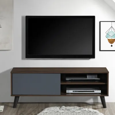 6ft TV Cabinet / TIIGO 4ft TV Cabinet (Sonama Oak + Grey / Columbia Walnut + Grey / White)