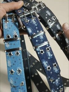 Versatile Womens Belt with Grommet Elements and Easy Adjustment for Different Body Types Adjustable Length