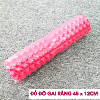 Con lăn Yoga masssage Cao Cấp Ống Trụ Lăn Xốp Thể Thao Giãn Cơ Có Gai Giúp Giảm Đau Sau Quá Trình Tập Luyện.