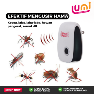 Pest Reject Ultrasonic - Alat Pengusir Serangga dan Nyamuk - Solusi Efektif Usir Serangga dan Lindungi Rumah Anda