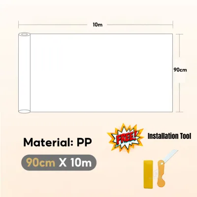 🇸🇬 Ready Stock Transparent Wall Protector Film Static Cling Waterproof Oil-Proof Anti-Scratch Wall Sticker