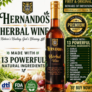 Hernandos Herbal Wine 500ml | Natural Herbal Wine | Made with 13 Powerful Herbs | Premium Quality