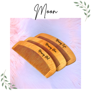 Personalized Engraved Wooden Comb Wedding and Birthday Souvenir Gift Items