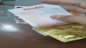 Konidin 1strip 4tablet.