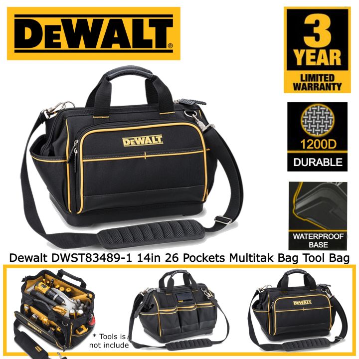 Dewalt DWST834891 14in 26 Pocket Multitak Bag Tool Bag Hand Tool Bag tool bag