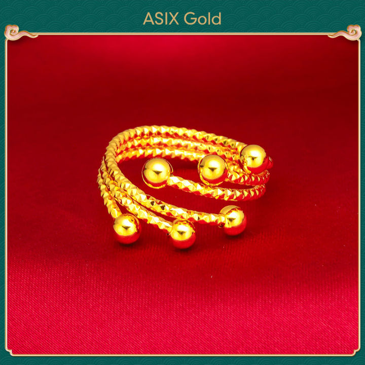 ASIX%20GOLD%20Original%20916%20Korea%20Gold%20Women's%20Bracelet%20Ring%20Set%20-%20Image%204