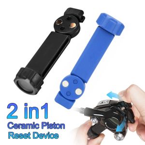 CLARO 360° Rotatable Bicycle Brake Pad Spreader Tool Piston Spreader Non-destructive Brake Piston Resetter Durable Heavy Duty Carbon Steel Bike Oil Disc Piston Resetter Bicycle Repair Tools