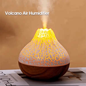 NGFINV5 300ml Volcano Air Humidifier USB Colorful Ambient Night Light Water Mist Diffuser Purifier Aesthetic Continuous/Intermittent Mist Air Freshener Nebulizer Bedroom