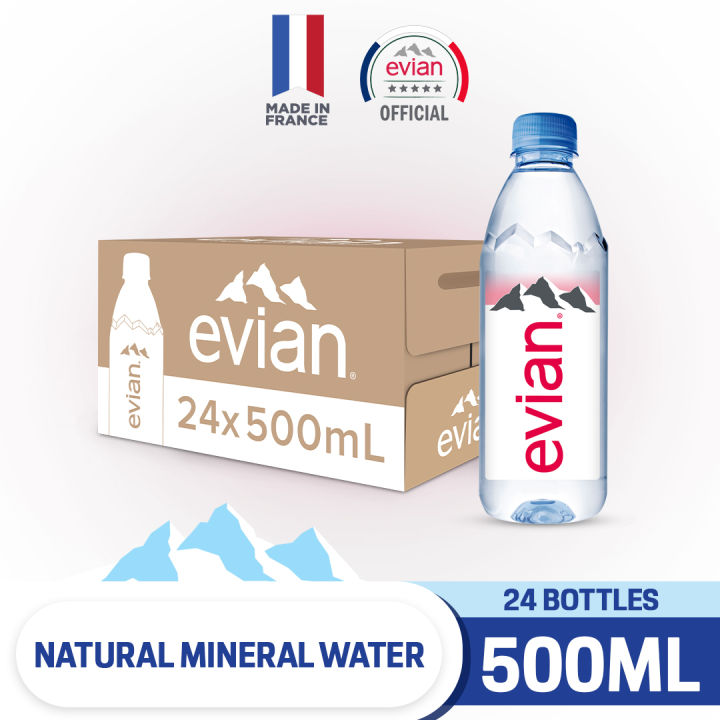 evian  [Full Case] Evian Natural Mineral Water - 500ml x 24