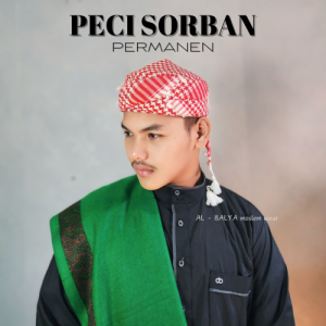 PECI SORBAN IMAMAH PERMANEN FULL JAHIT ORIGINAL AL BALYA