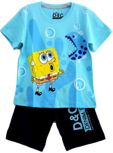 Setelan Anak laki laki Spongebob Bubble Size 1-10 Tahun / baju anak / baju murah / COD