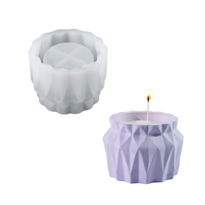 High Quality Silicone Diamonds Facet Mold For Crafting Elegant Vases Pen Holders Storage Jars And Cups