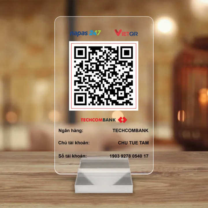Q.ba Code Bảng mã QR CODE để bàn bằng mica bền đẹp chất lượng cao cấp | Lazada.vn