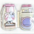Giấy thủ công Nhà Búp Bê Giấy mèo dễ thương. 