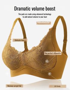 Non-marking Underwear No Running Cups Bra Gathering and Adjusting Jelly Stripes Small Breasts