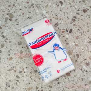 (ISI 50) STANDING POUCH 9X15 DOUBLE SEAL LEBAR / PLASTIK ZIPPER KLIP BERDIRI 9 X 15