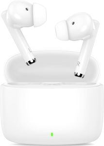 Wireless Earbuds for iPhone 16 15 Pro 14 Plus 13 XR iPad 10th Bluetooth 5.3 Headphones for Pixel 10 Pro 9 8A Samsung S21 S25 Note 20 HiFi Stereo Sound Earphones with Mic Touch Control Headset