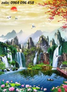Tranh gạch men 3d ốp tường khổ đứng - CVN04