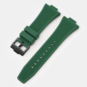 Zhangeer 12Mm X 26Mm Đặc Biệt Dây Đeo Lồi End dây đeo cao su silicon Cho Tissot PRX Loạt T137.407/T137.410 Siêu Máy Nghe Nhạc Đồng hồ thể thao dây đeo vòng tay phụ kiện đồng hồ