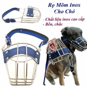 Rọ mõm inox cho chó 3 size - rọ mõm chó chống gỉ cho chó (3 size) chống chó cắn và phá