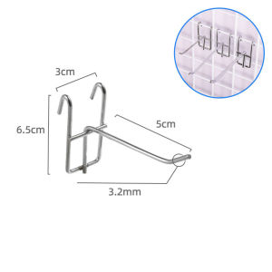 ฮุกเหล็กแขวนสินค้า แพ็ค 10 ชิ้น ตะขอแขวนชั้นวางของ แบบแขวน สําหรับซูเปอร์มาร์เก็ต 2นิ้ว 4นิ้ว 6นิ้ว 8นิ้ว 10นิ้ว