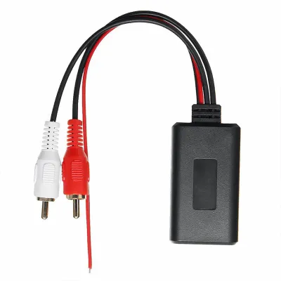 Bluetooth Wireless Receiver 5.0 12V Adapter Kabel 2 RCA Audio Mobil AUX Kabel Audio Video