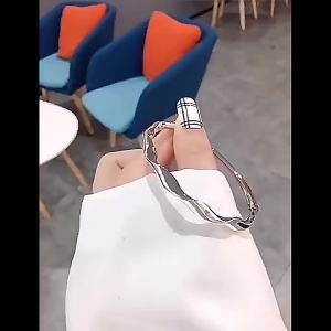 Wave Pattern Shiny Surface 9999 Silver Plated Bracelet Twisted Korean Style Fashion Minimalist Braided Open Silver Bracelet for Women
