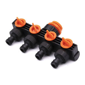 1PC 1/ 2 3/ 4 1 Female Threaded Tap Water Splitter Connectors w/ Shut Off to Quick Adapter Garden Irrigation Fittings
