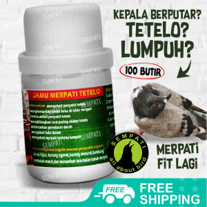 SEMPATI Jamu Merpati Tetelo Obat Burung Merpati Tetelo Sakit Syaraf Ayan Pusing Kepala Berputar Cabut Bulu Ngembang Mencret Gangguan Pencernaan Bulu Kusam JMTTL