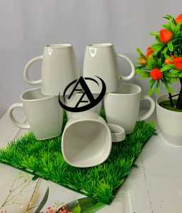 GELAS MELAMIN GAGANG / GELAS KOPI- 1/2 LUSIN / 6.PCS WARNA RANDUM!!!